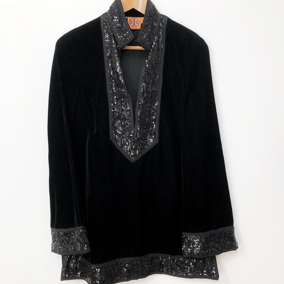 Tory Burch Tops - Tory Burch Sequin Velvet Tunic